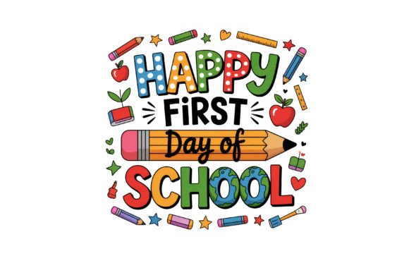First Day of School Sublimation PNG for Creatives