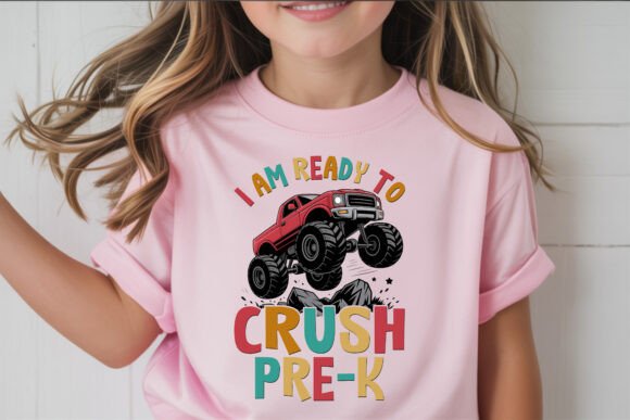 Monster Truck Pre-K School Art: Igniting Classroom Energy with Back-to-School Quote Designs