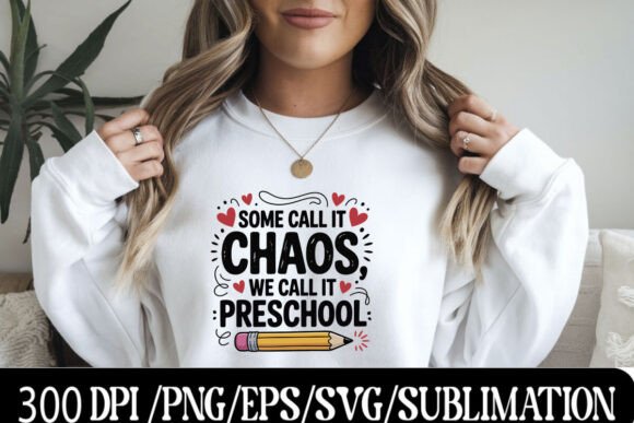 Preschool Chaos Colorful Typography