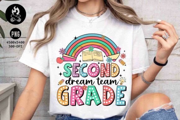 Second Grade Dream Team PNG: A Creative Back-to-School Asset
